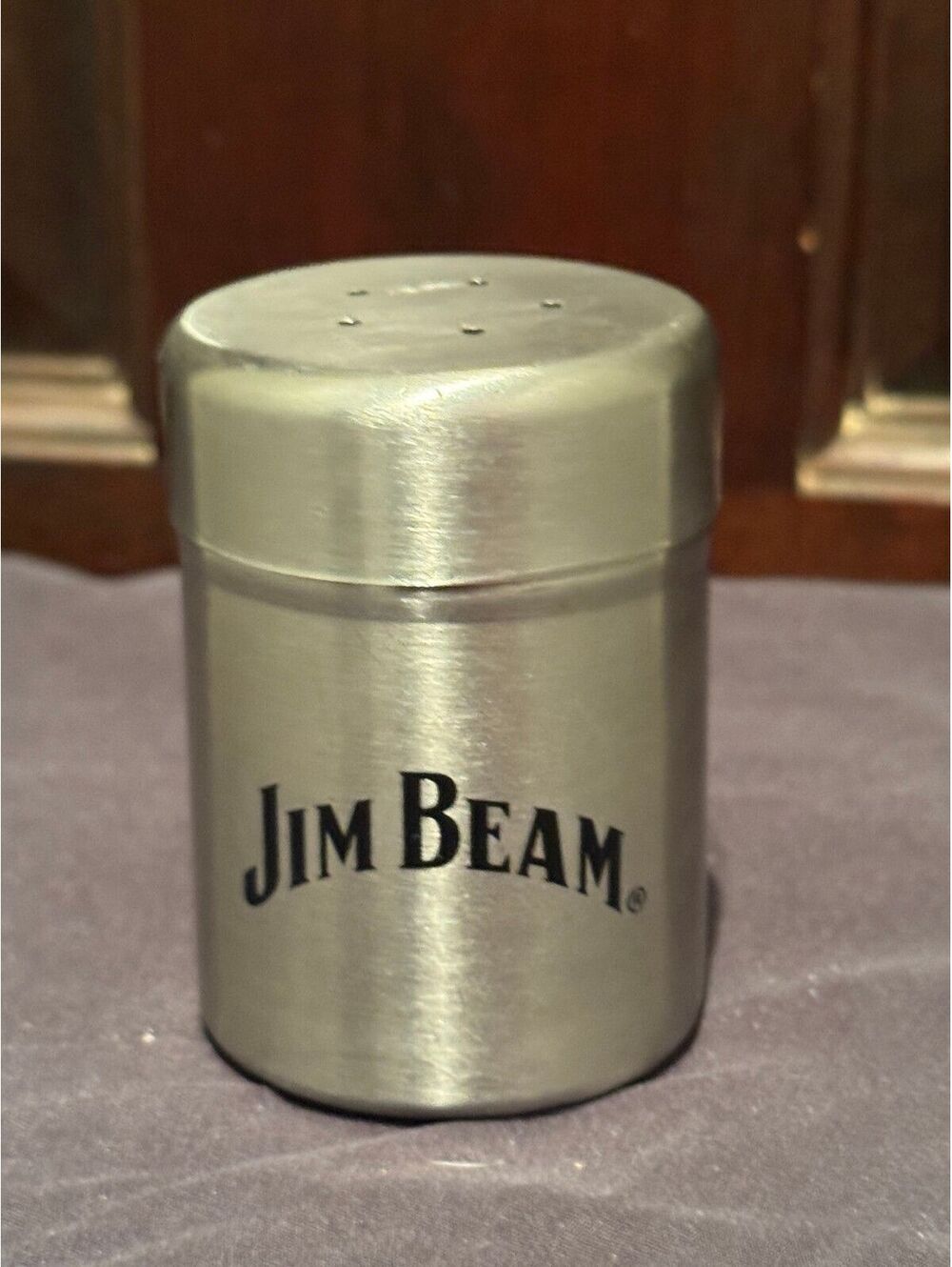 Jim Beam Stainless Steel Salt or Pepper Shaker